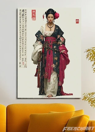Poster métallique 30cm x 42cm Japon Femme + aimant mural fourni., brand: Inconnu, condition: Very good, €28.15, €30.26 includes Buyer Protection Pro
