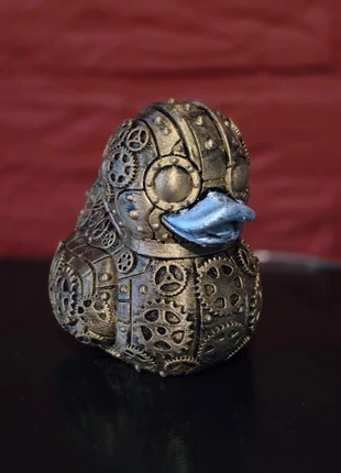 Steampunk Duck beeld 3d geprint 10cm, merk: CM, staat: Nieuw met prijskaartje, € 8,00, € 9,10 inclusief Kopersbescherming Pro