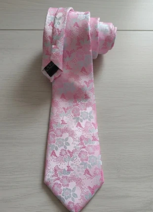 Cravate rose à fleurs – élégante / vintage chic / style Y2K, marque: y2k, état: Neuf sans étiquette, 10,00 €, 11,20 € Protection acheteurs incluse