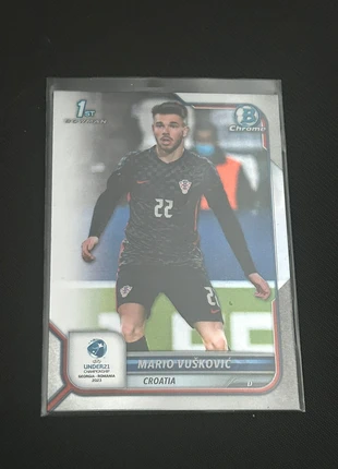 2023 Topps Bowman Chrome U21 Mario Vuskovic Croatia, marca: Topps, estado: Muito bom, €1.00, €1.75 inclui Proteção do Comprador