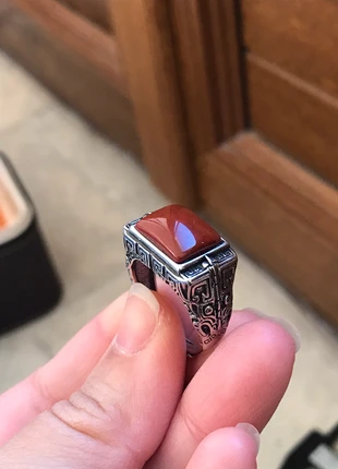 Bague agate rouge, marca: Pierre, estado: Nuevo sin etiquetas, tamaño: Ajustable, 26,00 €, 28,00 € Protección al comprador incluida