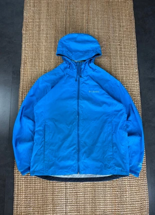 Veste Coupe-vent Imperméable à Capuche Bleue Columbia Sportswear Omni-Tech Taille L, marca: Columbia, estado: Muito bom, tamanho: L, €35.00, €37.45 inclui Proteção do Comprador Pro