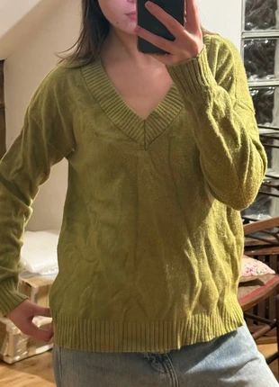 Vila Green V-neck jumper, brand: Vila, condition: Very good, size: XS / 34 / 6, €8.00, €9.10 includes Buyer Protection