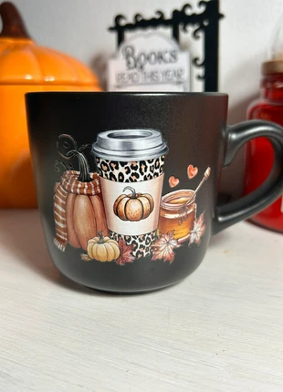 Taza tazón mug tasse otoño fall calabaza pumpkin citrouille, merk: abealorios, staat: Nieuw met prijskaartje, € 8,50, € 9,63 inclusief Kopersbescherming