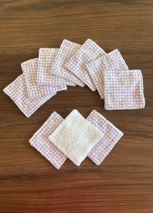 Carrés cotons lavables démaquillants réutilisables, marque: Fait Main, état: Neuf avec étiquette, 9,50 €, 10,68 € Protection acheteurs (Pro) incluse