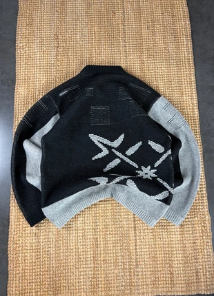 Pull Rare Noir et Grise en Laine Oxbow Vintage Y2K, Funky Knitwear Oversize Taille M, brand: Oxbow, condition: Very good, size: M, €130.00, €137.20 includes Buyer Protection Pro