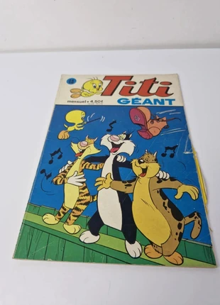 📘 Titi Géant n°48 – Bande dessinée vintage – Édition Sagédition – Années 80, condizioni: Buone, €6.00, €7.00 include la Protezione acquisti