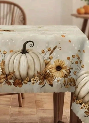 🍁nappe theme citrouille Automne rectangulaire 152.4 par 259.08🍁, brand: Tendance, condition: Very good, €15.00, €16.45 includes Buyer Protection