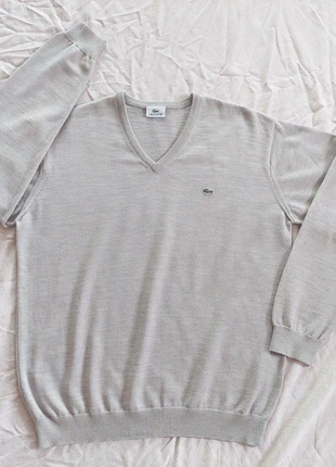 Maglione Lacoste Uomo – Pura Lana Vergine Woolmark – Grigio Elegante, marque: Lacoste, état: Très bon état, taille: XXL, 16,90 €, 18,45 € Protection acheteurs incluse