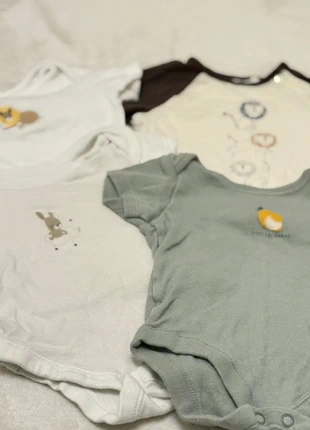 4-Piece Neutral Baby Bundle – Animals & Lemon Prints, brand: John Lewis, condition: Very good, size: 1-3 months / 56 cm, £2.30, £2.78 includes Buyer Protection