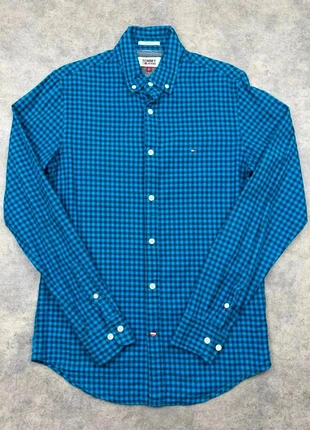 Chemise Tommy Hilfiger manche longue | Taille S | Couleur bleu, Marine, merk: Tommy Hilfiger, staat: Heel goed, maat: S, € 11,00, € 12,25 inclusief Kopersbescherming Pro