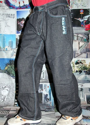 Red Ape Y2K Relaxed Fit Embroidered Jeans (US W30 L30) (EU 40), brand: Vintage Dressing, condition: Very good, size: W30, €29.99, €32.19 includes Buyer Protection Pro