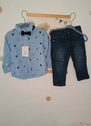 Ensemble noël, brand: Fagottino, condizioni: Nuovo con cartellino, taglia: 9-12 mesi / 74 cm, €8.00, €9.10 include la Protezione acquisti