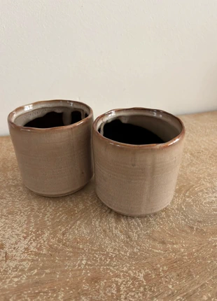 Lot de 2 cache-pots en céramique beige, marque: pas de marque, état: Très bon état, 4,25 €, 5,16 € Protection acheteurs incluse