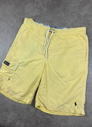 Short de Bain Ralph Lauren Jaune Logo Brodé Noir, marke: Ralph Lauren, zustand: Sehr gut, größe: S, 17,00 €, 18,55 € beinhaltet Vinted-Käuferschutz Pro