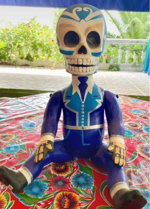 Day of the dead luchador paper mache doll, brand: luchador lucha libre day of the dead día de los mu, condizioni: Ottime, €130.00, €137.20 include la Protezione acquisti