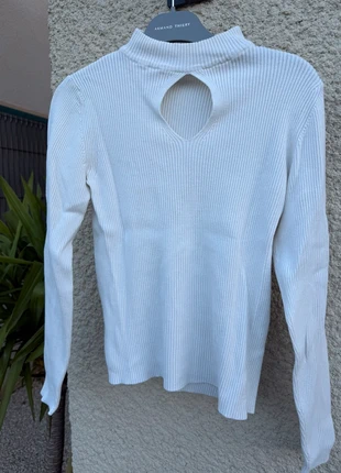 Pull blanc petit col t40, marque: New Look, état: Très bon état, taille: L / 40 / 12, 10,00 €, 11,20 € Protection acheteurs incluse