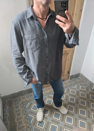 Chemise grise rayé noire douce Selected Homme 44, marca: Selected, estado: Muito bom, tamanho: XXL, €18.00, €19.60 inclui Proteção do Comprador Pro