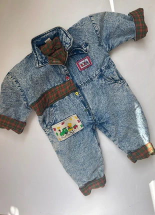 Combinaison vintage en jean épaisse 2A, marke: Vintage Dressing, zustand: Sehr gut, größe: 24–36 Monate / 92, 25,00 €, 26,95 € beinhaltet Vinted-Käuferschutz Pro