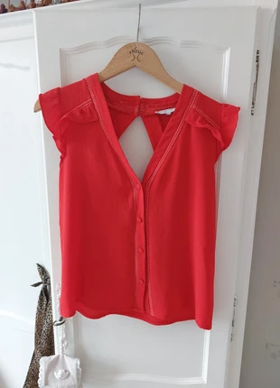 Blouse rouge Opullence Paris – Taille S – Dentelle volants Dos nu état neuf, brand: Opullence, condition: Very good, size: S / 36 / 8, €18.90, €20.55 includes Buyer Protection