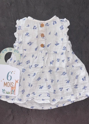 Robe blanche fleur TAO Tape à l’œil / 6 mois / Très bon état, brand: TAO, condition: Very good, size: 6-9 months / 68 cm, €2.00, €2.80 includes Buyer Protection