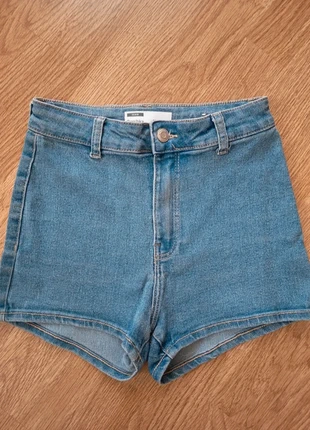 Shorts vaqueros elástico de mujer de Bershka. Talla 34. Talle alto. Perfecto estado, marque: Bershka, état: Très bon état, taille: XS / 34 / 6, 7,00 €, 8,05 € Protection acheteurs incluse
