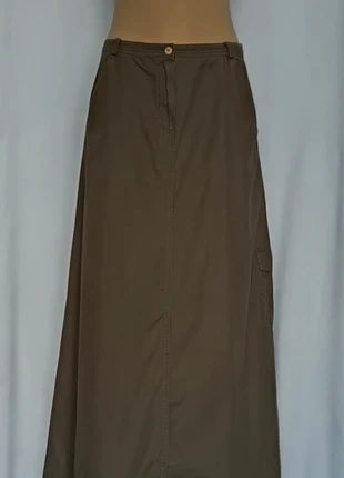 Jupe longue kaki en coton avec bas ajustable Taille 36 - J22, marque: Inconnu, état: Très bon état, taille: S / 36 / 8, 4,00 €, 4,90 € Protection acheteurs (Pro) incluse