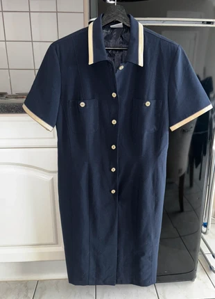 donkerblauwe jurk hucke, marca: Hucke, estado: Muito bom, tamanho: XL / 42 / 14, €10.00, €11.20 inclui Proteção do Comprador