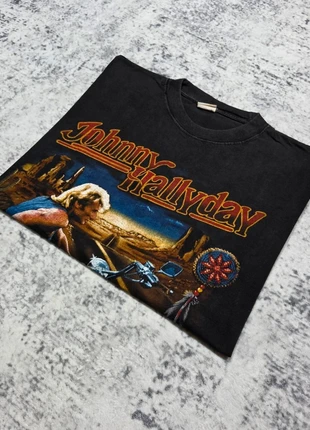 Tshirt Johnny Hallyday L Noir Musicmania Ample Large Oversize Vintage Rare Retro Collector Y2K, brand: johnny hallyday, condition: Very good, size: L, €90.00, €95.20 includes Buyer Protection Pro