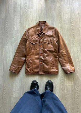 Vintage Real Leather Jacket Autumn 🍂, marque: Vintage Dressing, état: Bon état, taille: L / 40 / 12, 22,95 €, 24,80 € Protection acheteurs incluse