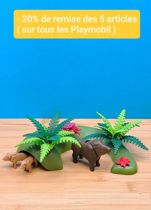 Famille de sanglier Playmobil avec végétation, marke: Playmobil, zustand: Sehr gut, größe: Einheitsgröße, 7,50 €, 8,58 € beinhaltet Vinted-Käuferschutz Pro