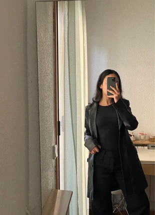 Abrigo de cuero/piel 100% negro, marque: Blanco, état: Très bon état, taille: S / 36 / 8, 46,00 €, 49,00 € Protection acheteurs incluse