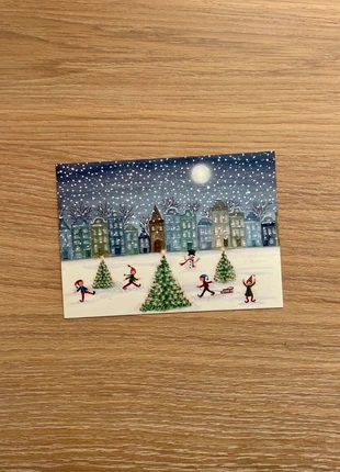 Bijdehansje Christmas Skating - Postcard, marque: Bijdehansje, état: Neuf avec étiquette, 1,75 €, 2,54 € Protection acheteurs (Pro) incluse