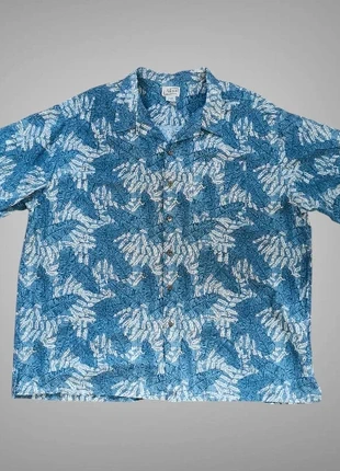 Chemise oversize manche courte vintage L.L Bean à motif bleu taille XXL, marke: L.L. Bean, zustand: Sehr gut, größe: XXL, 10,00 €, 11,20 € inklusive Vinted-Käuferschutz
