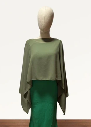 Chal /capa/poncho/gasa caqui, marca: C&A, estado: Muito bom, tamanho: Tamanho único, €10.00, €11.20 inclui Proteção do Comprador Pro