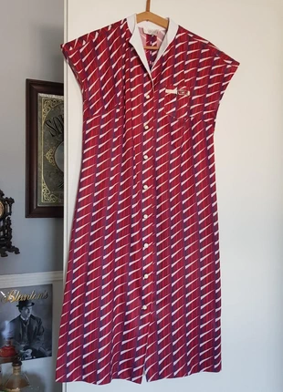 🌺 Jolie robe vintage rouge et blanche, marque: Janine Pauporté, état: Très bon état, taille: Autre, 13,00 €, 14,35 € Protection acheteurs (Pro) incluse