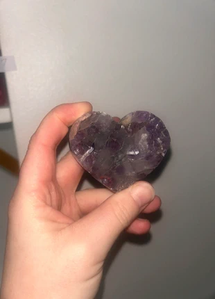 Amethyst raw heart, brand: Purple, condition: Very good, £10.00, £11.20 includes Buyer Protection