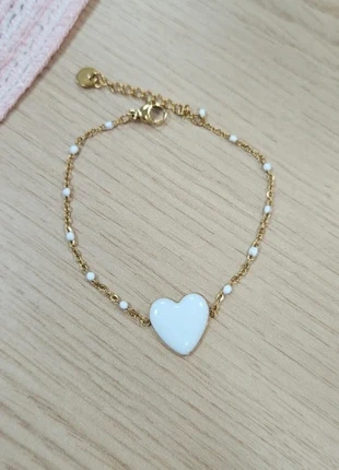 Bracelet cœur acier inoxydable, brand: Bellissima, condition: Very good, €6.00, €7.00 includes Buyer Protection Pro