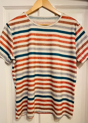 Retro Autumnal Stripe T-Shirt, brand: Retro Stripe, condition: Very good, size: XXL / 16, £3.00, £3.85 includes Buyer Protection