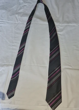 Stylish Marks & Spencer Autograph Men's Tie - Black with Pink And  Grey Stripes, brand: Marks & Spencer, condition: Very good, £2.00, £2.80 includes Buyer Protection