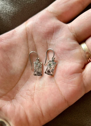 Boucles d’oreilles fleurs en argent massif, brand: Argent, condition: Very good, €17.95, €19.55 includes Buyer Protection Pro