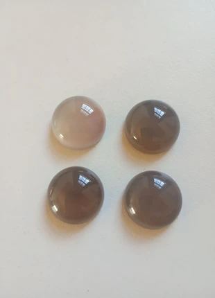 4x cabochão de Ágata cinza, marca: lithotherapie, estado: Novo sem etiquetas, €3.00, €3.85 inclui Proteção do Comprador