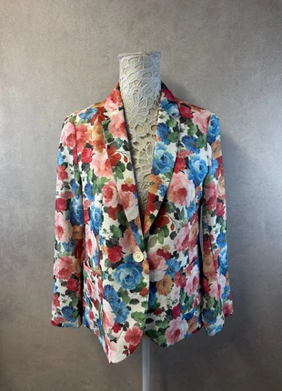 Veste à fleurs colorée – Festa – taille M – Lot MI29, marke: Festa, zustand: Sehr gut, größe: M / 38 / 10, 12,00 €, 13,30 € inklusive Vinted-Käuferschutz