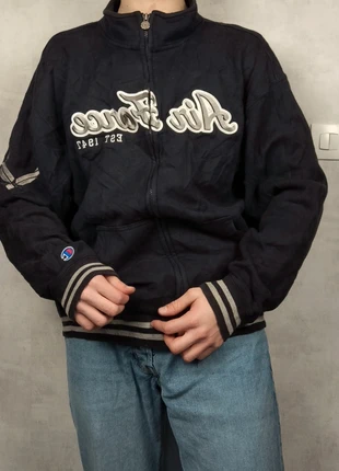 Veste vintage bleu foncé Air Force Champion broderie XL Homme, marque: Champion, état: Très bon état, taille: XL, 15,00 €, 16,45 € Protection acheteurs (Pro) incluse