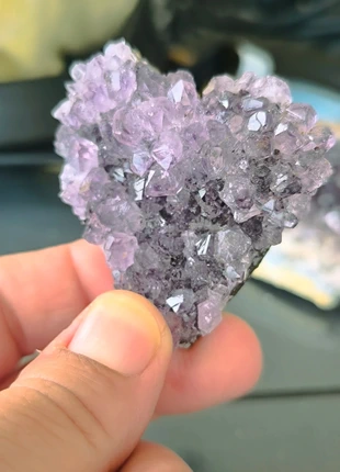 Améthyste du Brésil en forme de cœur, condition: New without tags, €12.00, €13.30 includes Buyer Protection