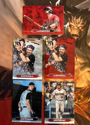 Lot 5 cartes Arizona Diamondbacks Topps Stadium Club 2024 dont 2 Red parallel, marque: Topps, état: Neuf sans étiquette, 3,25 €, 4,11 € Protection acheteurs incluse
