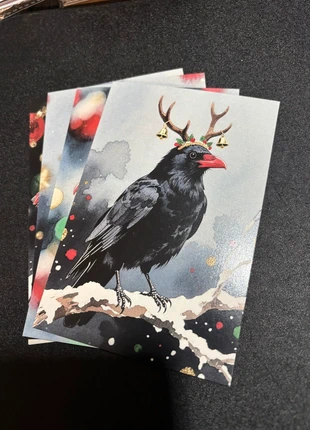 4 Ltd Edt Raven Christmas Postcards, condition: New without tags, £2.00, £2.80 includes Buyer Protection Pro