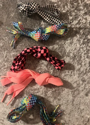 5 Pairs Funky Shoe Laces string colourful check flat rainbow 47” alternative Y2K, brand: Alternative, condition: New without tags, £6.50, £7.53 includes Buyer Protection Pro