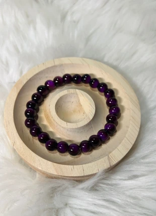 Bracelet œil de tigre violette, marca: Pierre, estado: Nuevo sin etiquetas, 6,50 €, 7,53 € Protección al comprador Pro incluida