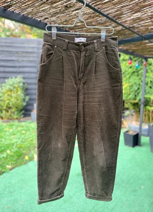 Pantalon en velours côtelé kaki – Mango, brand: Mango, condition: New without tags, size: M / 38 / 10, €20.00, €21.70 includes Buyer Protection